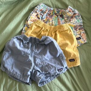 (3) Patagonia Baby Funhoggers Shorts